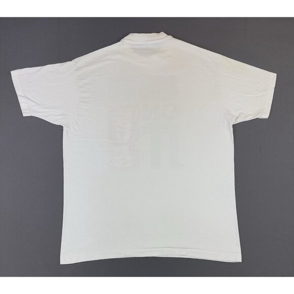 Vintage 1990 Levis Levi Strauss Denim Promo Sit On It White Shirt Rare XL Fit T - Picture 2 of 16